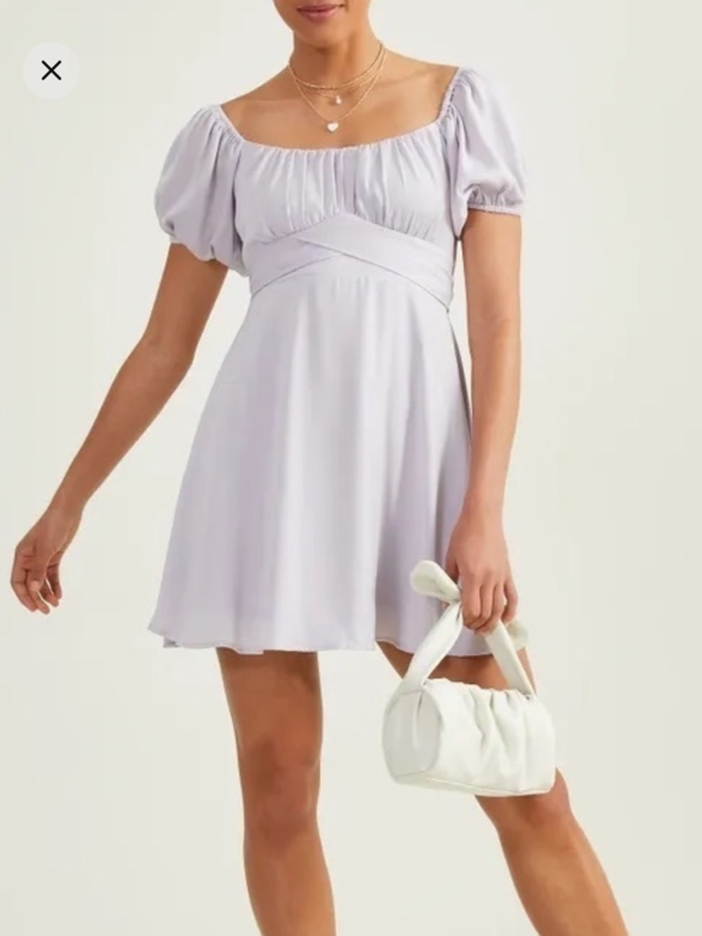 Altar'd State Raella Lilac crossover Dress